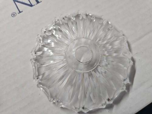 4 Vintage Clear Glass Bobeches - 第 3/10 張圖片