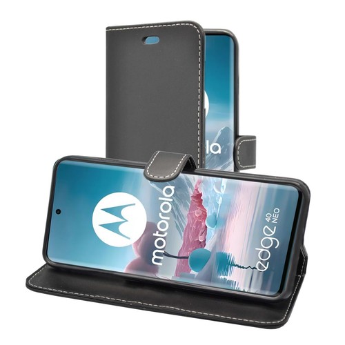 For Motorola edge 40 Neo Case Wallet Flip PU Leather Stand Card Slot Pouch Cover - 第 15/48 張圖片