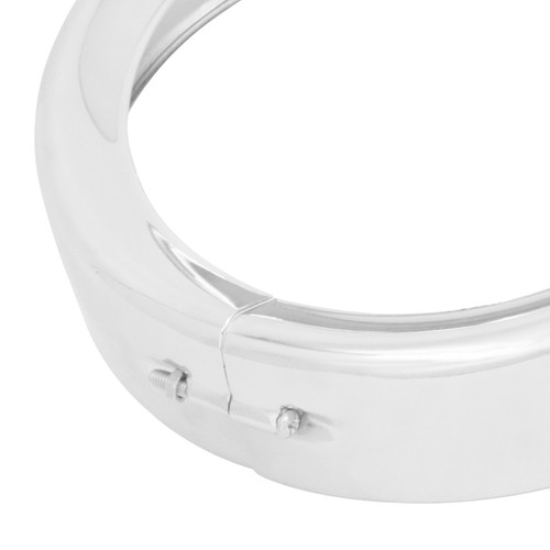 Chrome 7"Headlight Trim Ring Visor Bezel For Harley Road King 94+ Dyna FLD 12-16 - Bild 12 von 14
