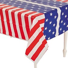 Stars Stripes Tablecloth - Party Supplies - 1 Piece