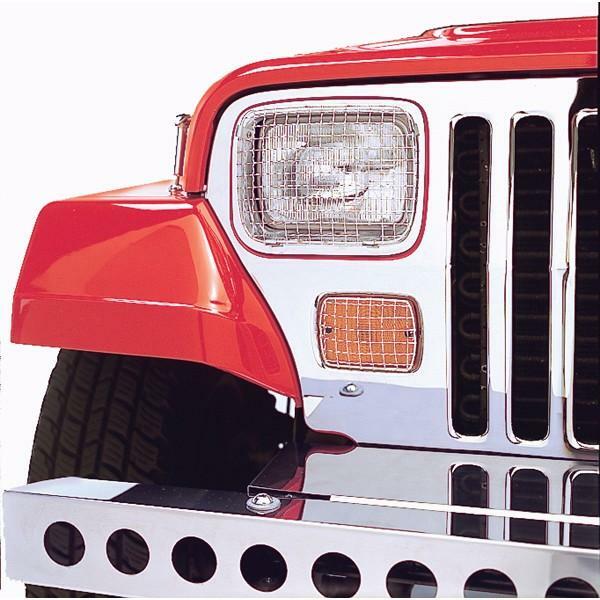 Kit anti-gravillons Jeep Wrangler YJ en inox pour stopper la rouille et les impacts 1987-1995