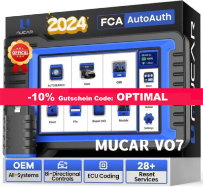 MUCAR VO7 Auto Auslesegerät PRO KFZ Diagnosegerät OBD2 Scanner DE ECU KODIERUNG 
