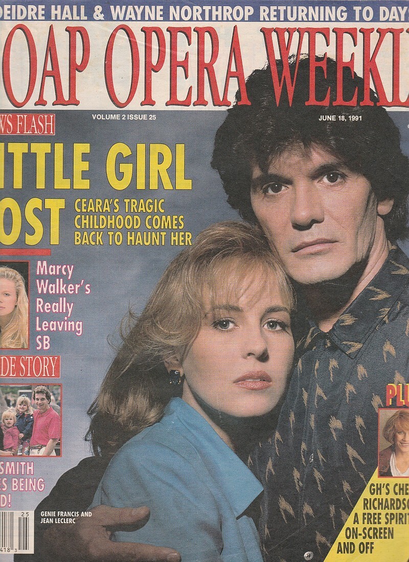 Soap Opera Weekly June 18 1991 JEAN LECLERCGENIE FRANCISMARCY WALKER