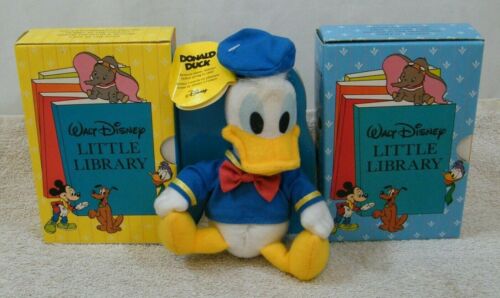 WALT DISNEY LITTLE LIBRARY; 8 BOOKS (4 PER BOX) + DONALD & BOOK, NOS, 1988 - Picture 1 of 11