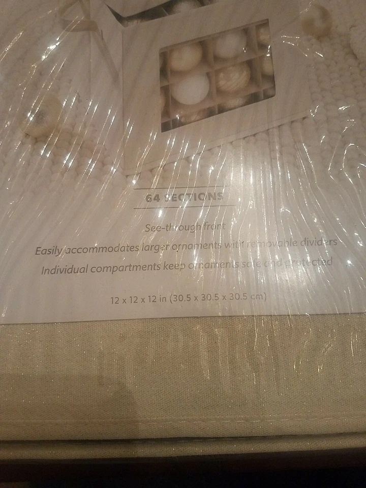 Cubo adorno de Navidad Whitmor 64 secciones - TOTALMENTE NUEVO - SE ENVÍA EL MISMO DÍA HÁBIL Foto 3 de 4