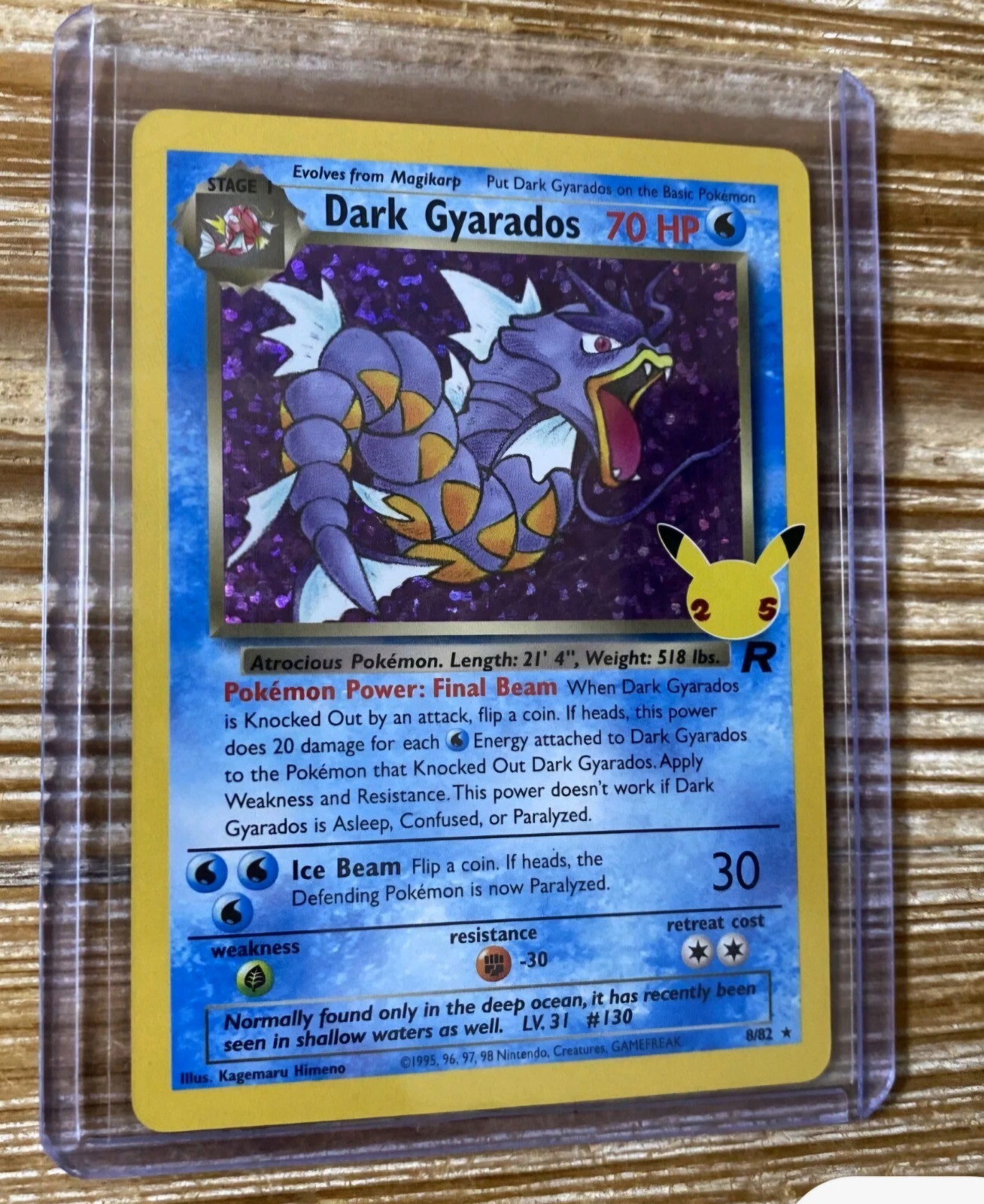 Dark Gyarados 8/82 Holo Rare Classic Pokemon Celebrations Card NM Near Mint