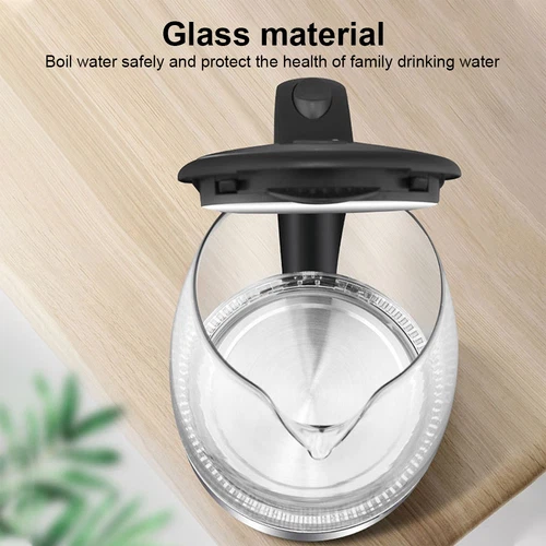 2L Electric Kettle Glass Fast Boil 360° Blue LED Illuminated Portable Jug 1800W - Picture 9 of 12