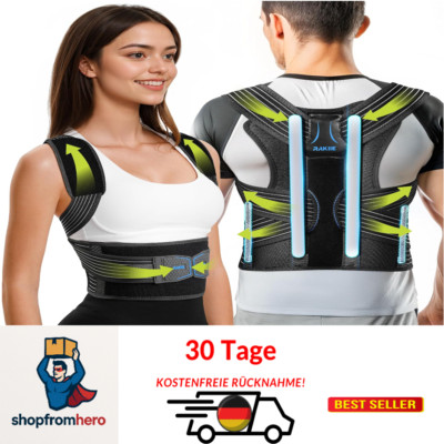 Rueckenstuetze Haltungstrainer Korrekturband Po Band verstellbar 90 bis 105cm