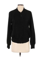 Fifteen Twenty Women Black Faux Leather Jacket Xs