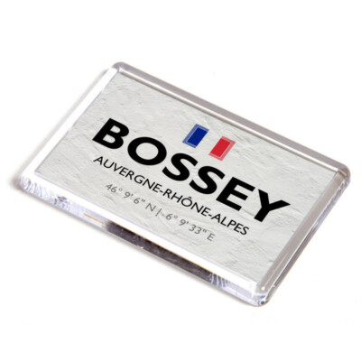 KÜHLSCHRANKMAGNET - Bossey - Auvergne - Rhône-Alpes - Frankreich - Lat/Long