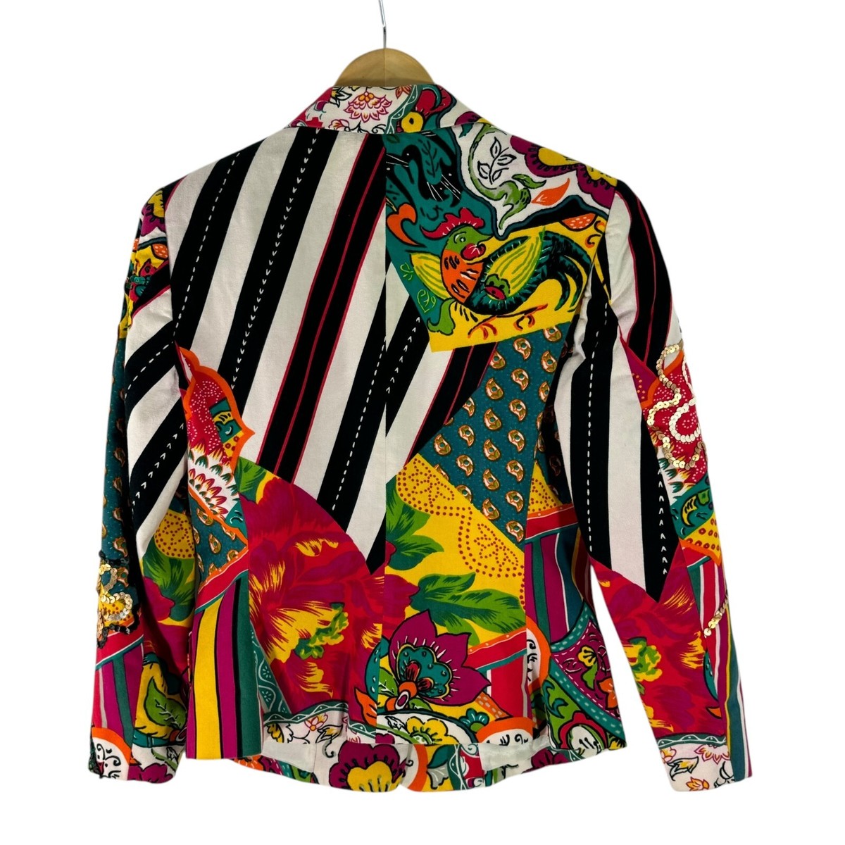 KENZO JUNGLE ダークレザー ジャケット 36 KENZO Jungle Paris H&M Vintage Mens Black Leather Casual