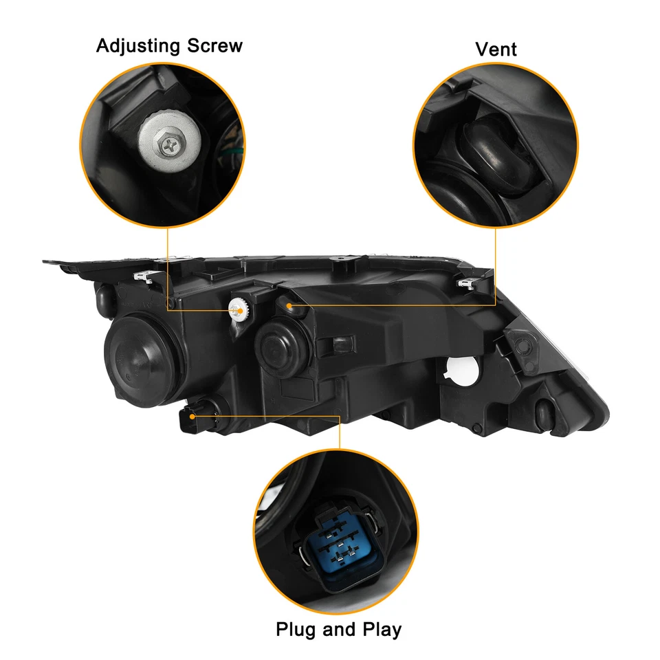Par de faros halógenos izquierda+derecha para Ford Fusion 2010-2012 Foto 3 de 4