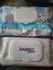 Signature Care and Bamboo Nature baby wipes
