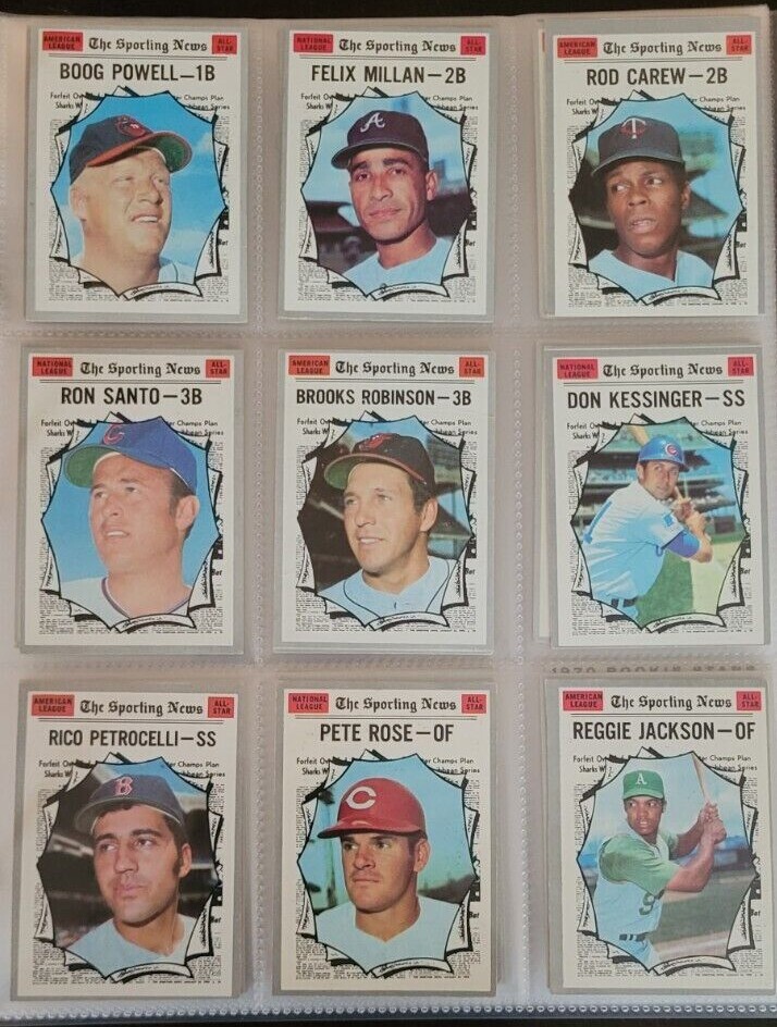 1970 TOPPS BASEBALL CARD NEAR COMPLETE SET 652/721 RYAN/MUNSON EX++ eBay