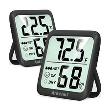 Antonki Hygrometer, Room Thermometer Indoor, Humidity Gauge, Humidity Meter, ...