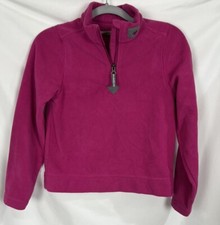 Obermeyer Kids Fleece Sweater Youth Size Extra Large XL Pink 1/4 Zip