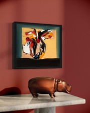 Dipinto ad olio - Vasetto - Arte Contemporanea d'Autore - Collezione privata