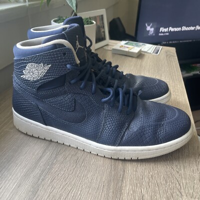 Size Air Jordan Nouveau High Navy Snake
