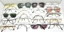 SET of 20 VINTAGE MENS AVIATOR EYEGLASSES FRAMES metal eyewear bulk lot S281