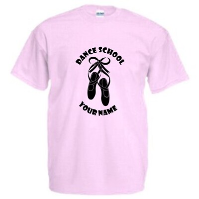 Personalisiertes Ballettschuhe Tanz T-Shirt, Ballerina TShirt, Tanz T-Shirt (D4)