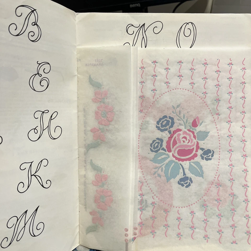 Leisure Arts Iron on Old Fashioned Florals With The stencil Look leaflet 307 - Image 3 of 3