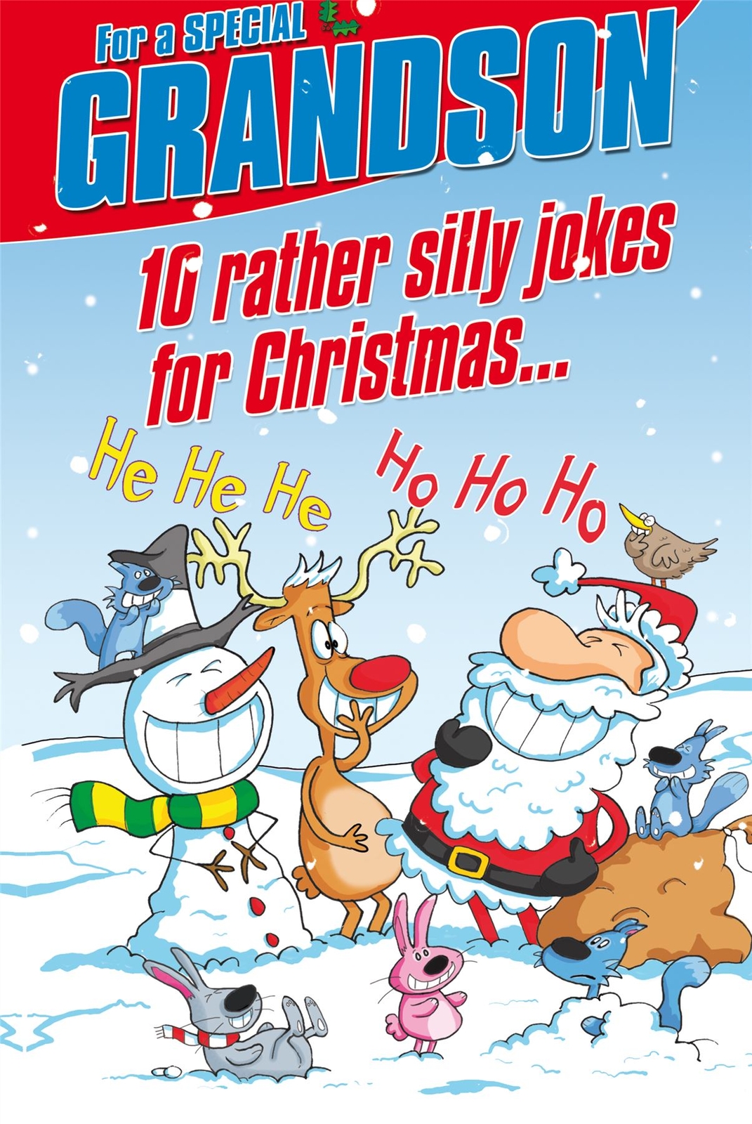 Face Ache, Jokes, Grandson, Christmas Card, 159x235mm