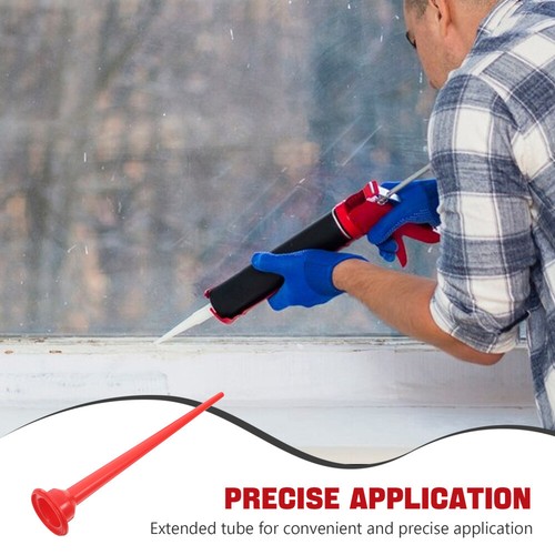 Extended Rubber Nozzle Caulk Nozzles for Caulking Gun Applicator Tips - Picture 2 of 12