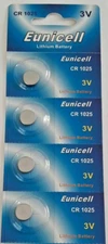 4 pcs CR1025 1025 LM1025 BR1025 3V Lithium Battery USA seller