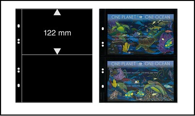 5-LINDNER-MU1312 Multi Collect Sleeves 2 Pockets 190X122mm Black