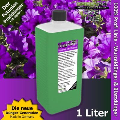 Petunien-Dünger XL 1 Liter Flüssigdünger für Pentunien (Petunia) Profi Linie 