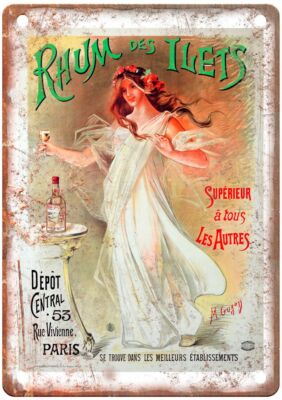 Supérieurs à tous les Autres Vintage Liquor Poster Sign E942