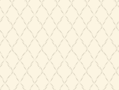 York Wallcoverings Casabella JG0737 Ribbon Harlequin Wallpaper, White & Taupe