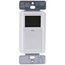 Defiant 15 Amp In-Wall 3-Way Daylight Adjusting Digital Timer with Screw