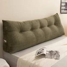 Headboard Wedge Pillow Bed Gap Filler Body Positioner Backrest Reading Bolster