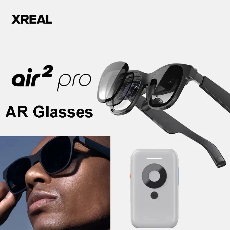 XREAL Nreal Air 2 Pro Smart AR Glasses HD 130 Inches Space Giant  Screen+Beam Box