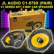 JL AUDIO C1-570X 5x7" C1 SERIES 2-WAY COAXIAL CAR SPEAKERS 225W 5 x 7 INCH PAIR