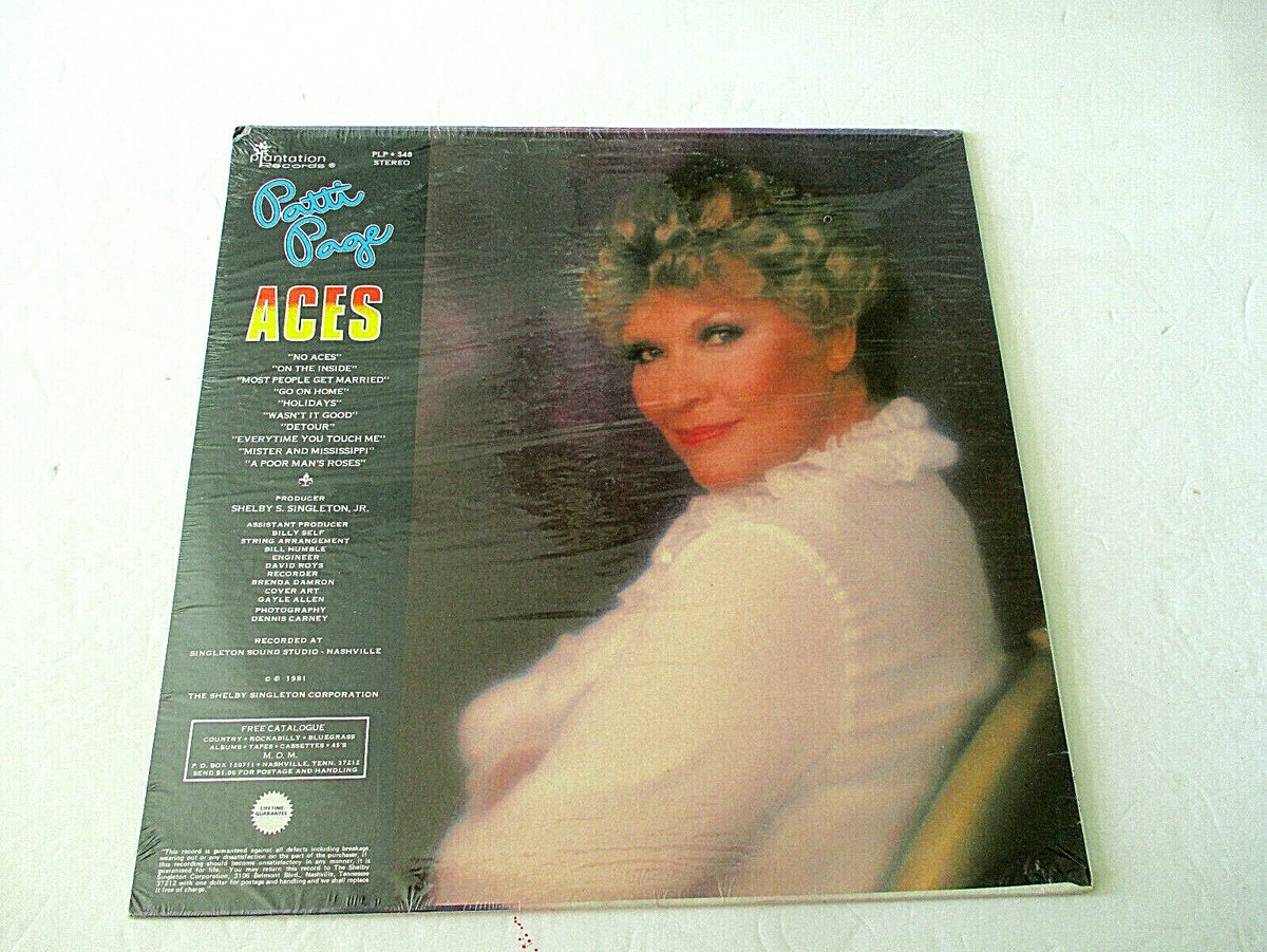Patti Page ‎– Aces LP - US 1981 - Plantation – PLP 548