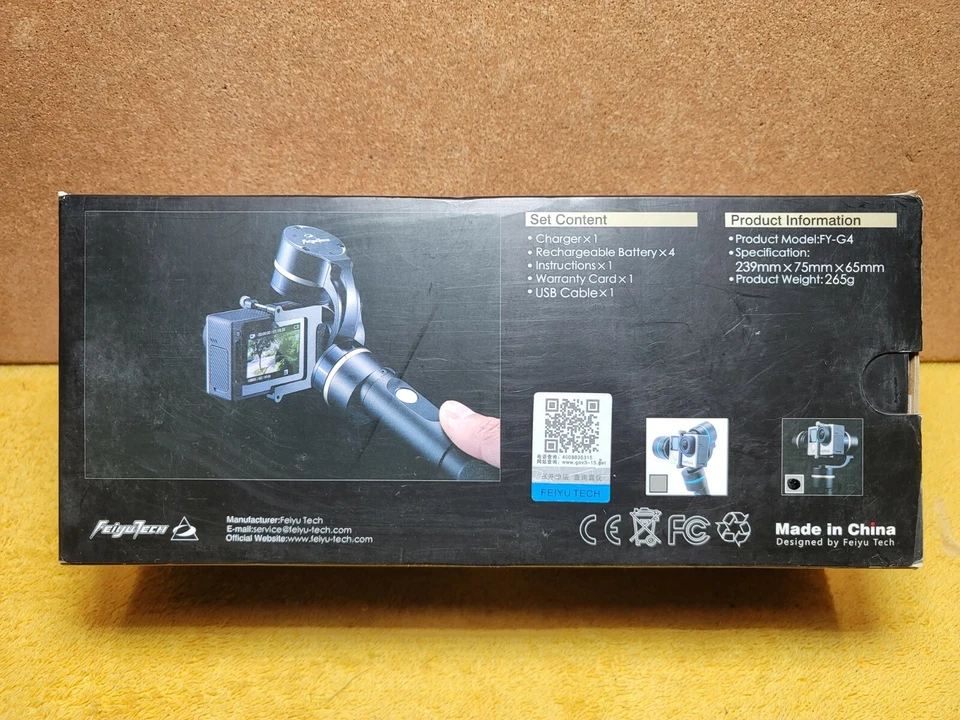 Feiyu Tech FY-G4 3-Axis Handheld Gimbal Stabilizer Remote For Gopro Hero4 Camera - Image 3 of 4