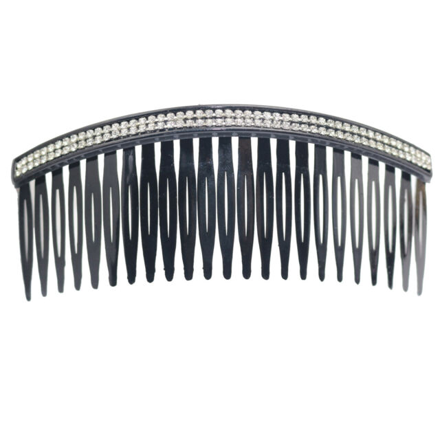 2pcs Bling Crystal Rhinestone Plastic Large Hair Clips Side Combs Pin 125mm YB10372 2pcs Bling Crystal Rhinestone Plastic Large Hair Clips Side Combs Pin 125mm YB10372