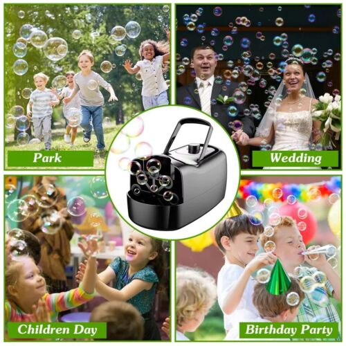 Automatic Bubble Maker Bubble Blower Bubble Blowing Machine Wedding Party Decor - Picture 9 of 10