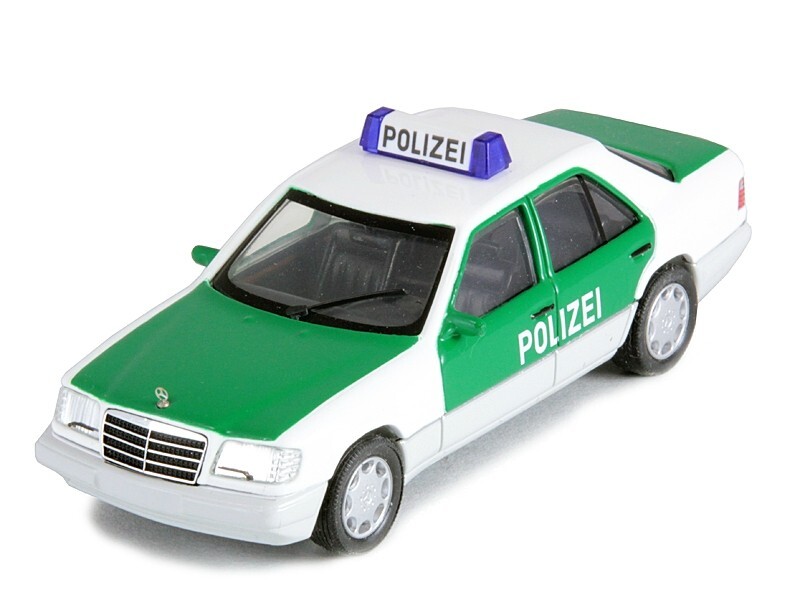 Herpa Mercedes E-class 320e (s124) Polizei 1990 1:43 070195