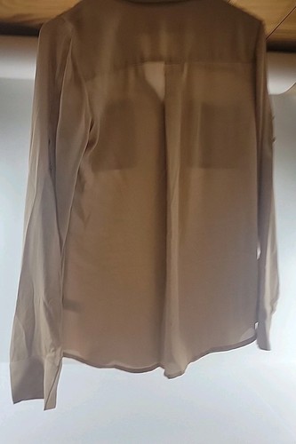 Express The Portofino Hemd nude transparent Button-Down Bluse leicht Gr. XS - Bild 7 von 11