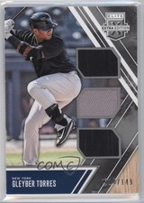 2017 Panini Elite Extra Edition Triple Materials Silver /149 Gleyber Torres o7m