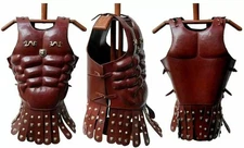 LARP Leather Armor - Medieval Roman Muscle Body Breastplate