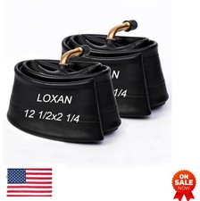 Bike Inner Tubes 12.5x2.25 2 Pack Electric Scooter E-Bike Butyl Rubber Angled