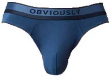 Obviously Mens PrimeMan Hipster Brief - Titan Blue