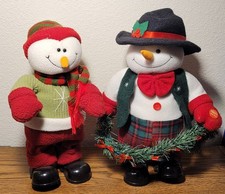 Kidsbud Vintage Bailando Puntera Golpeando Cantando Muñeco de Nieve Lote 2 Y2k Decoración Peluche