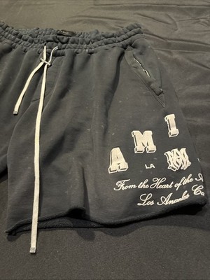 $790 AMIRI SHORTS COOL VINTAGE STYLE COLLEGIATE ARTS DISTRICT MENS XL AUTHENTIC