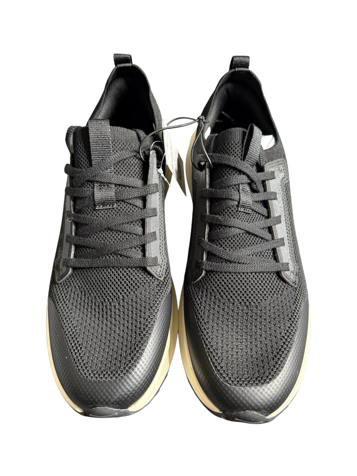 Goodfellow &Co Lee Mens Sneakers Sz 11.5 Black Memory Foam Lace Up NEW WITH TAGS