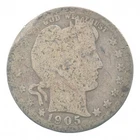 BETTER 1905 Liberty Barber 90% Silver US Quarter *069
